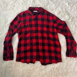 Sonoma Red and Black Plaid Men's Shirt